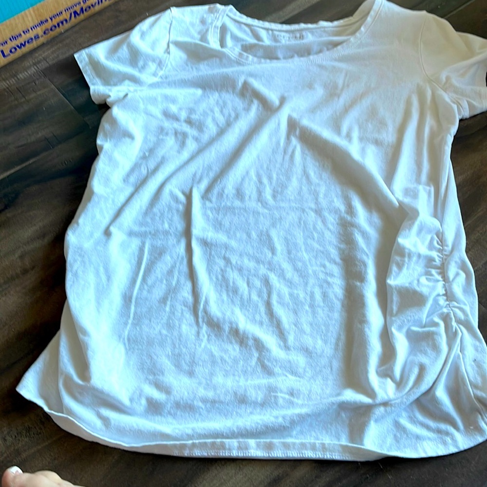 White maternity top